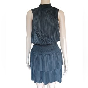 Sundays Womens Sleeveless Black Dress Dropped Waist Knee Length Size Medium